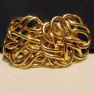 Gold Tone Dress Clips